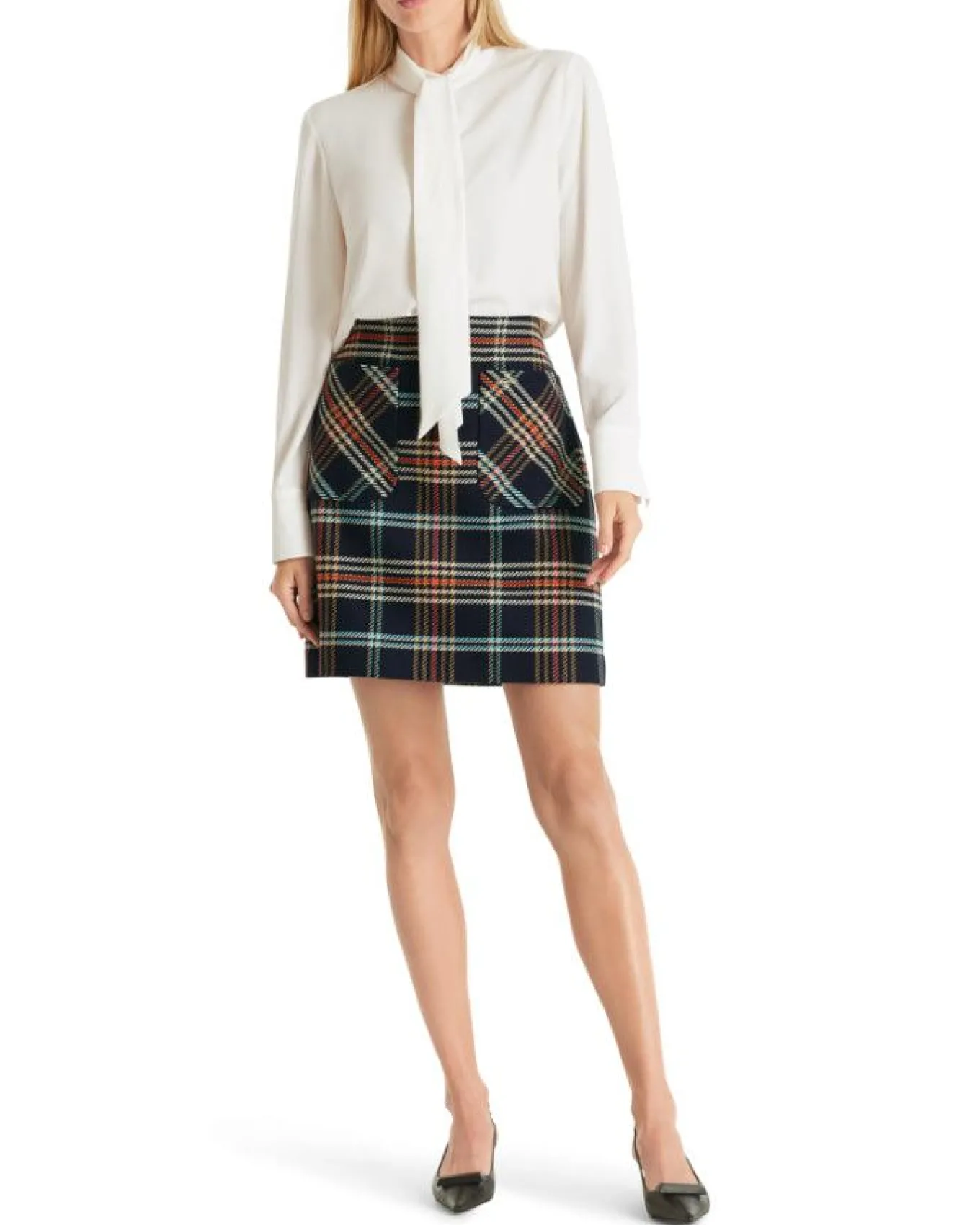 Marc Cain Plaid Mini Skirt