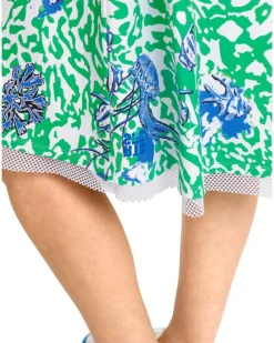 Marc Cain Print Cap Sleeve Dress