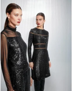 Marc Cain Sequin Mesh Top