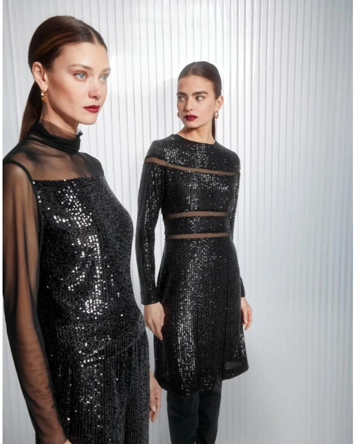 Marc Cain Sequin Mesh Top