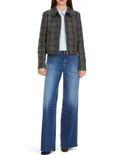 Marc Cain Shadow Check Short Jacket