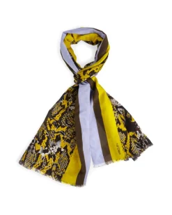 Marc Cain Snakeskin Print Scarf