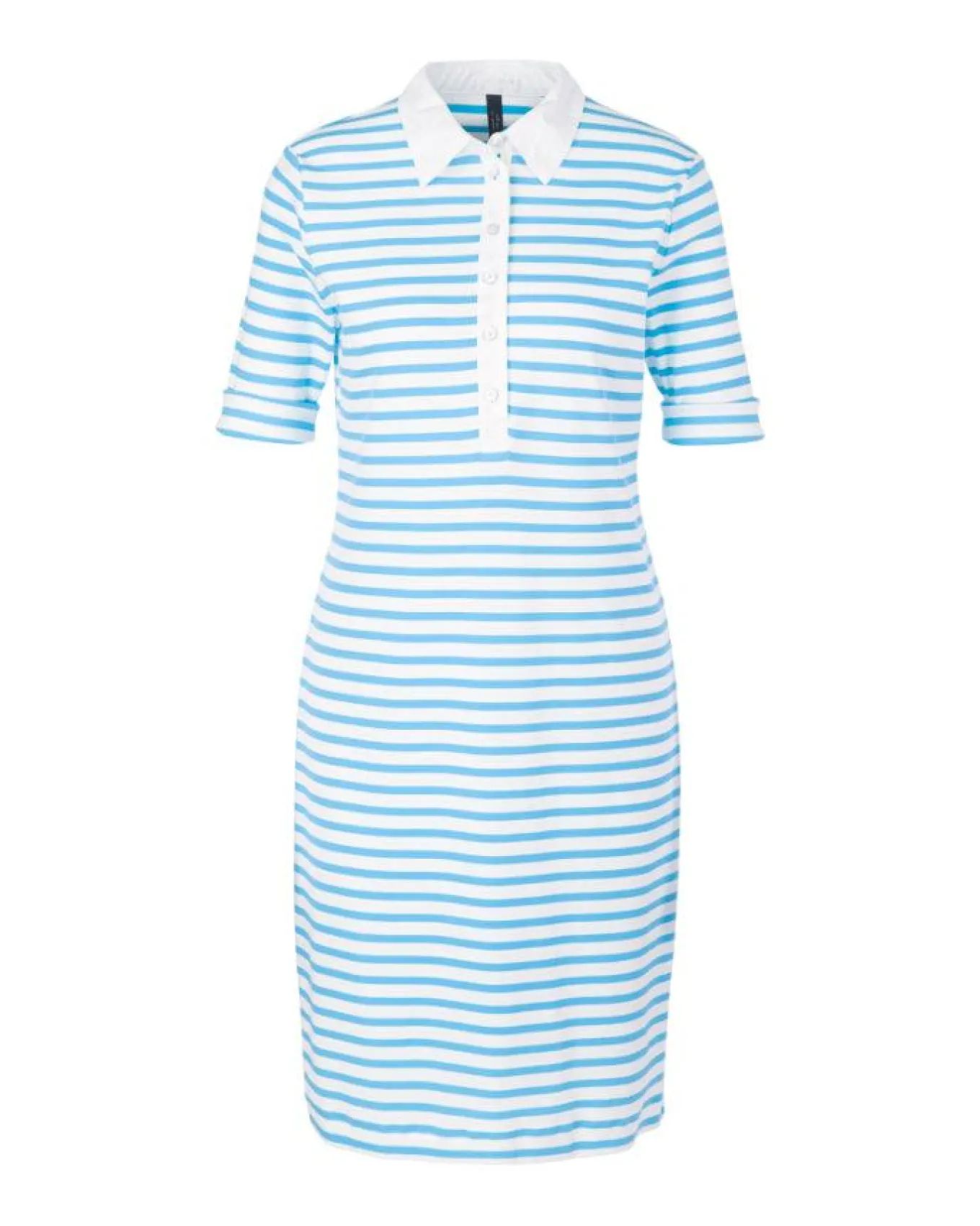 Marc Cain Striped Polo Dress
