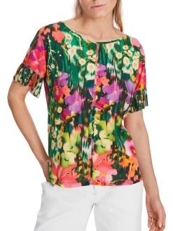 Marc Cain Vibrant Floral Print Tee