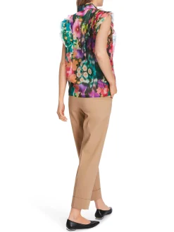 Marc Cain Vibrant Floral Sleeveless Blouse