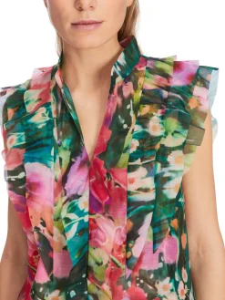 Marc Cain Vibrant Floral Sleeveless Blouse