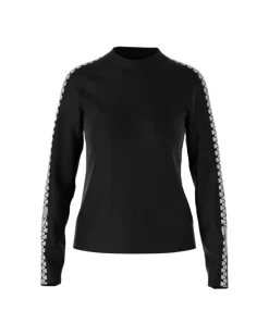 Marc Cain Zipper Print Pullover