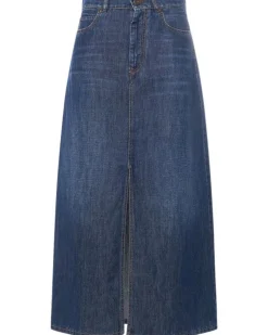Max Mara Gelada Denim Maxi Skirt