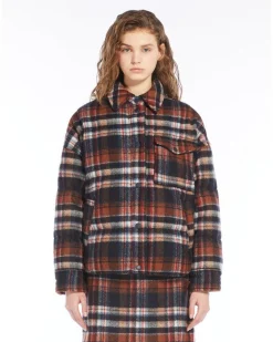 Max Mara Weekend Dover Check Flannel Down Jacket