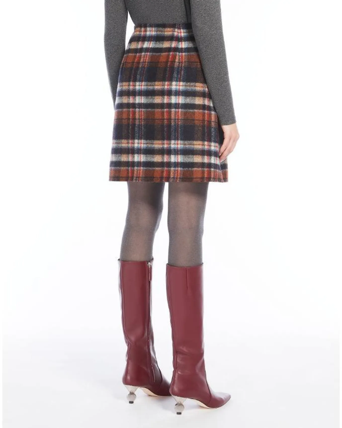 Max Mara Weekend Epoca Plaid Skirt