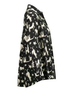 Max Mara Weekend Tabella Print Silk Blouse