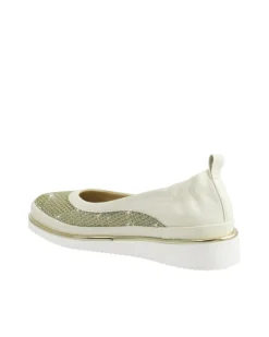 Natanya Mesh Metallic Slip On Shoe