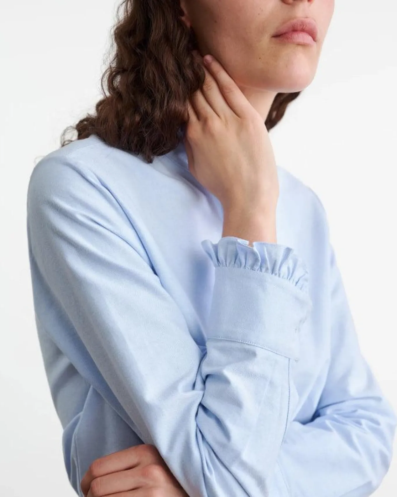 Nili Lotan Lydia Shirt Light Blue