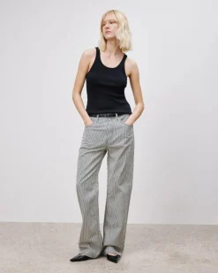 Nili Lotan Mitchell Stripe Jeans