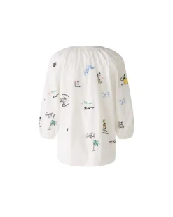 Oui Embroidered Blouse