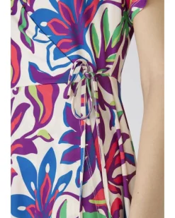 Oui Floral Wrap Style Dress