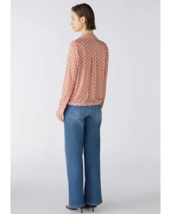 Oui Heart Print Blouse