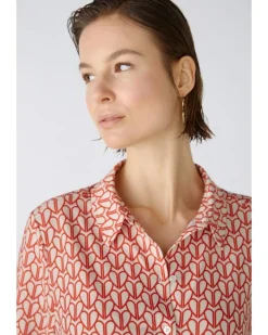 Oui Heart Print Blouse
