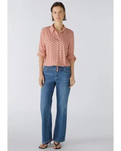 Oui Heart Print Blouse