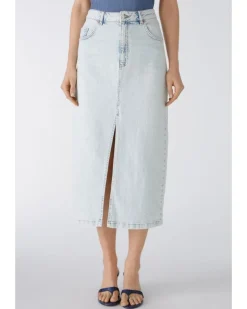 Oui Maxi Denim Skirt