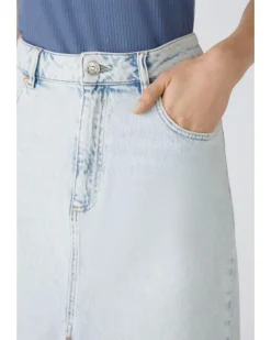 Oui Maxi Denim Skirt