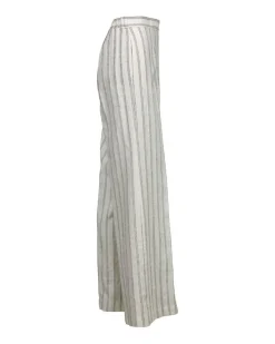 Purotatto Lurex Stripe Wide Leg Pant