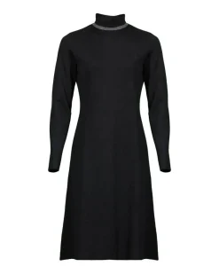 Purotatto Mock Neck Knit Dress