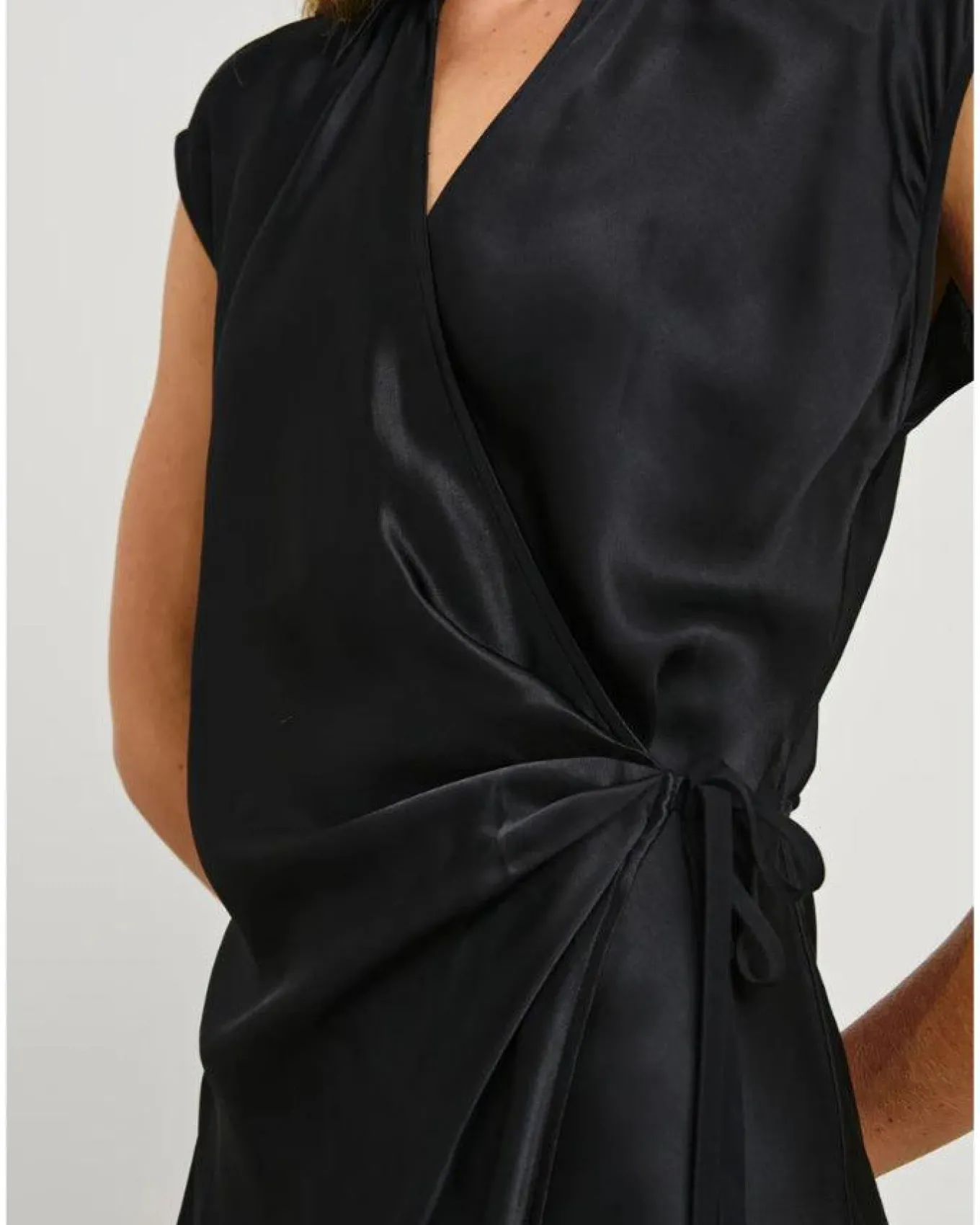 Rails Alai Satin Wrap Dress