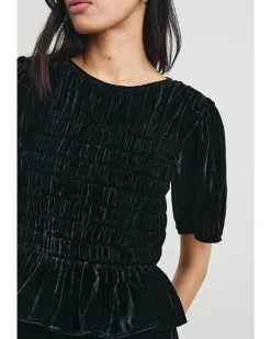 Rails Crinkle Velvet Top