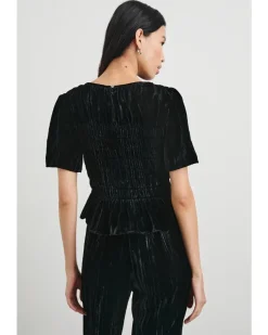 Rails Crinkle Velvet Top