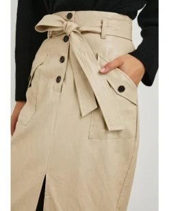 Rails Edem Faux Crinkle Leather Skirt