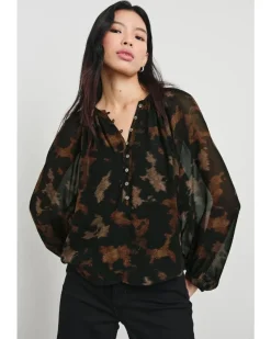Rails Indi Sandstone Print Blouse