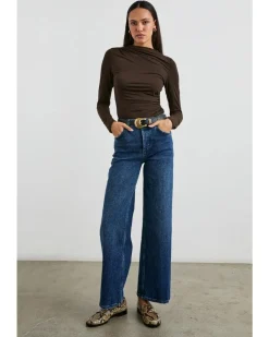 Rails Joelle Espresso Ruched Top