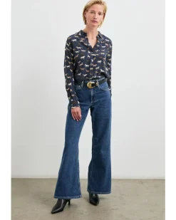 Rails Kate Silk Horses Print Shirt