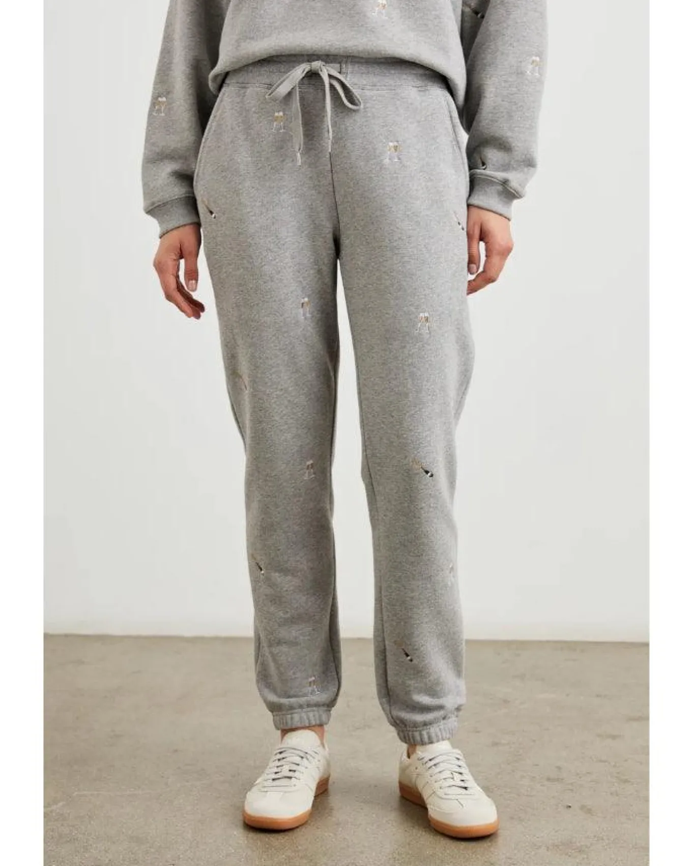 Rails Kingstone Champagne Embroidery Jog Pant