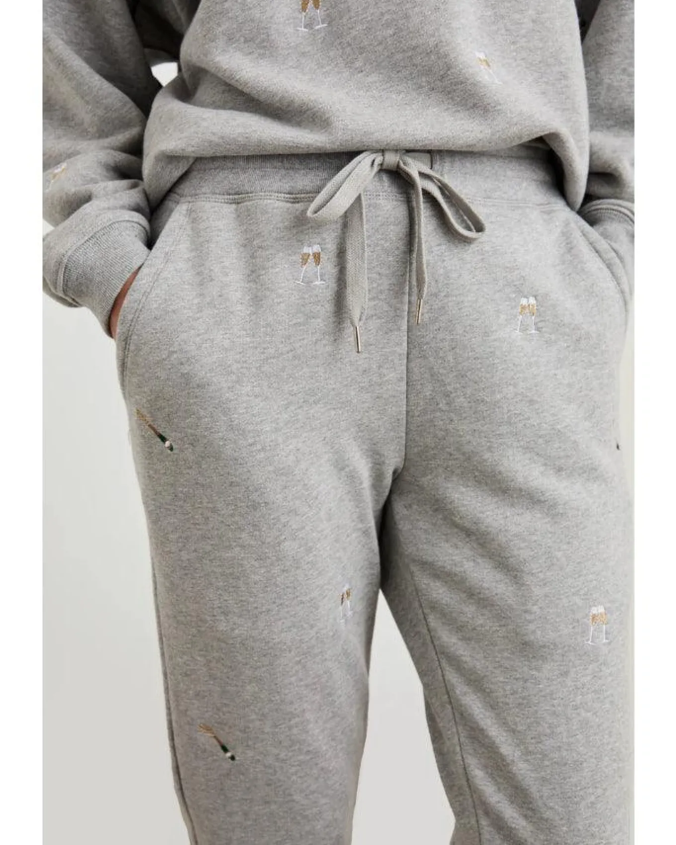 Rails Kingstone Champagne Embroidery Jog Pant