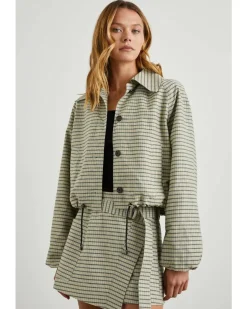Rails North Sage Mini Check Jacket