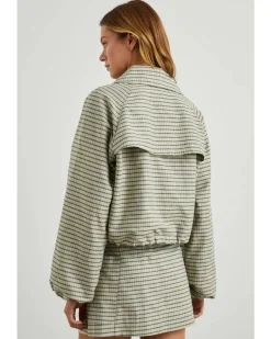 Rails North Sage Mini Check Jacket