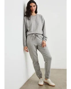 Rails Varsity Champagne Embroidery Sweatshirt