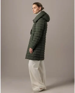 Ruth Knee Length Hooded Down Coat