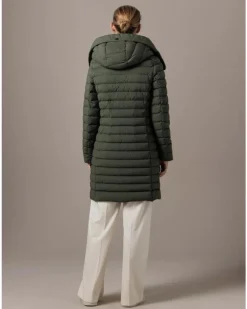 Ruth Knee Length Hooded Down Coat