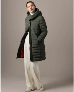 Ruth Knee Length Hooded Down Coat