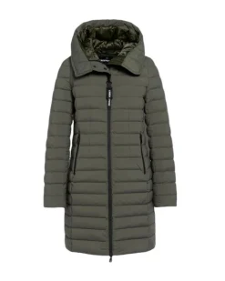 Ruth Knee Length Hooded Down Coat