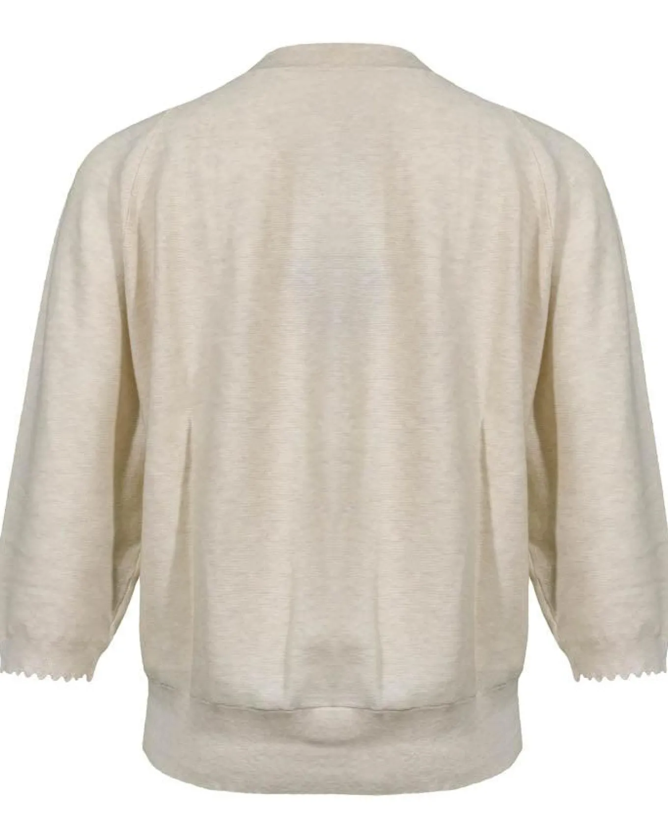 Scalloped Sleeve Hem Cardigan