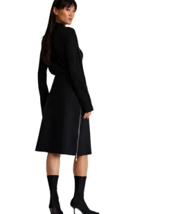 Shan Sofia 3D Jersey Side Zip Skirt