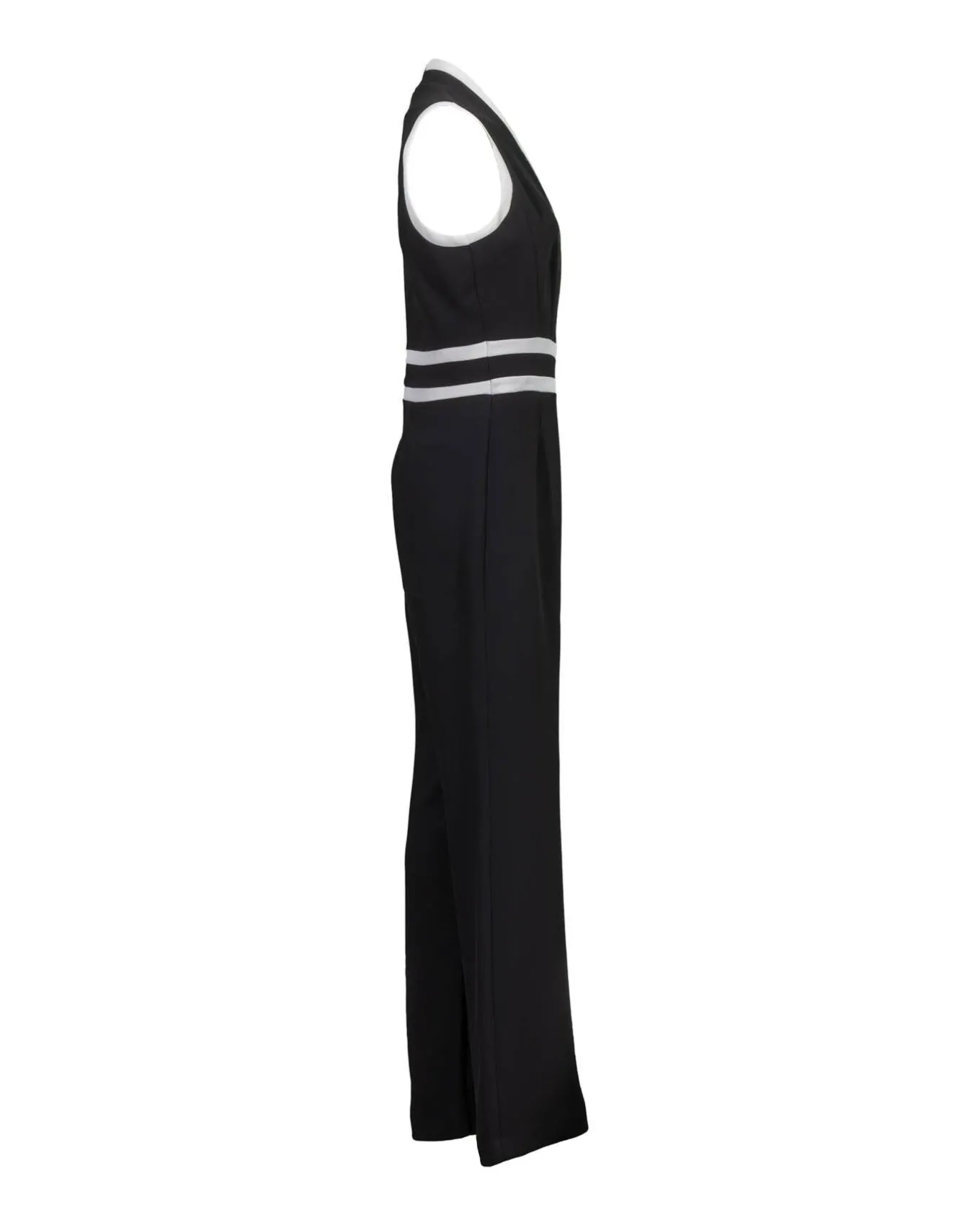 Sleeveless Contrast Trim Jumpsuit