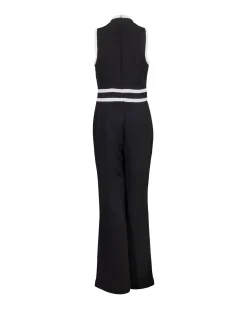 Sleeveless Contrast Trim Jumpsuit
