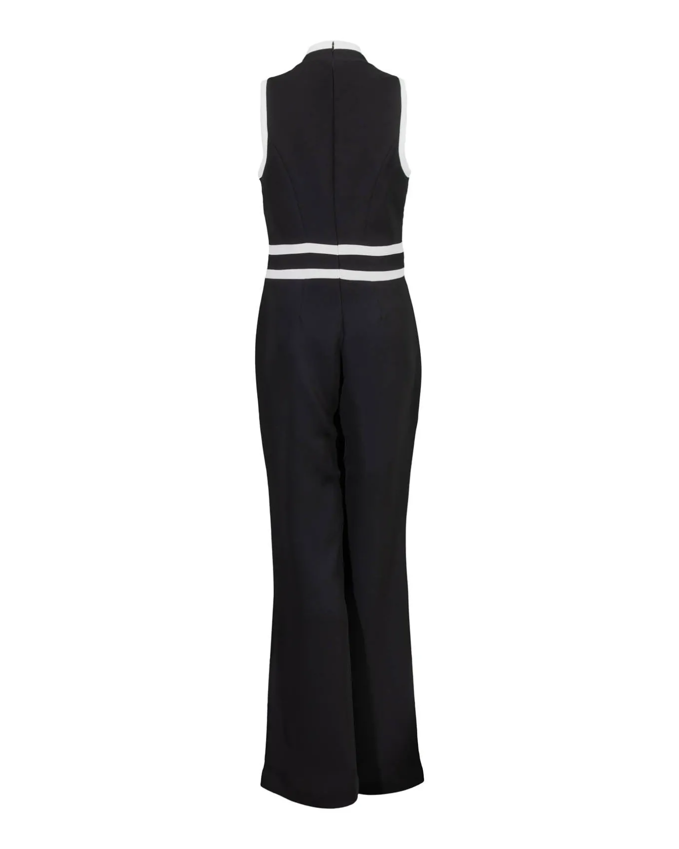 Sleeveless Contrast Trim Jumpsuit