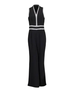 Sleeveless Contrast Trim Jumpsuit