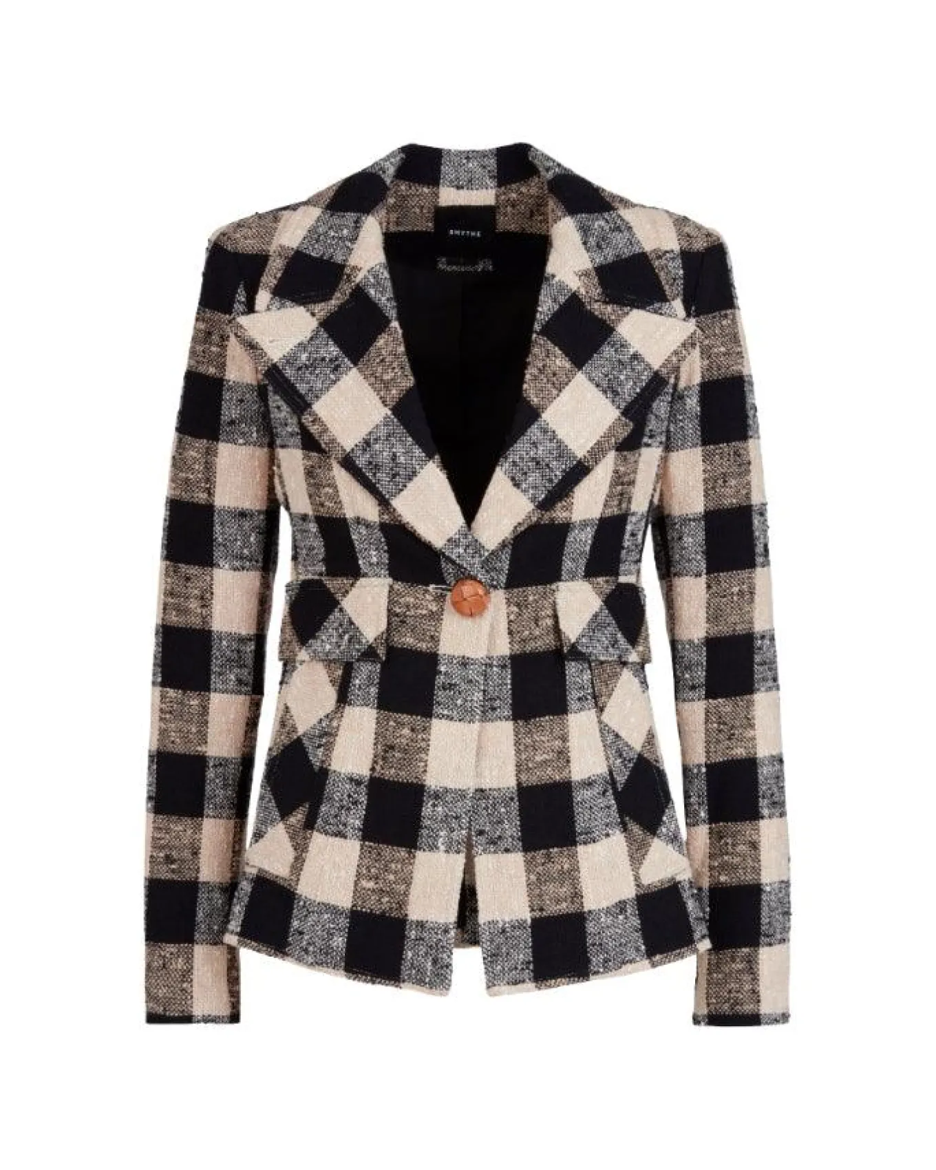 Smythe Cut-Away Check Blazer